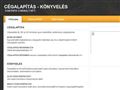 http://www.cegalapitas-konyveles.hu ismertető oldala